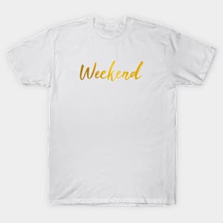 Weekend | Metallics | Gold T-Shirt